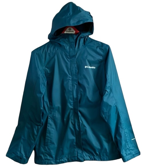 Columbia Jackets & Blazers - Columbia Omni-Tech Women’s Dark Green Lightweight Rain Windbreaker Jacket Size M